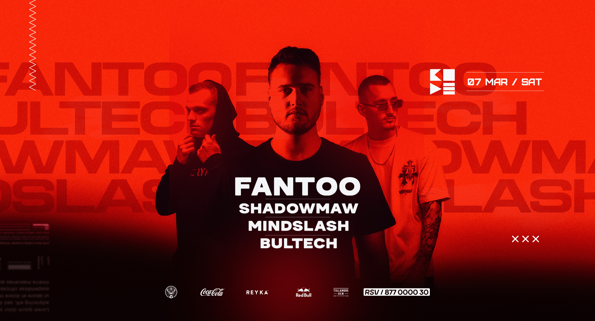 FANTOO, SHADOWMAW, MINDSLASH, BULTECH at Club CODE